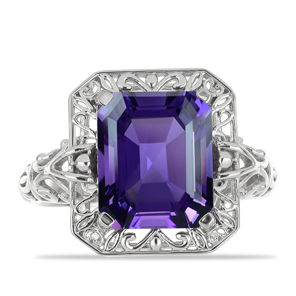 Silberring mit marokkanischem Amethyst