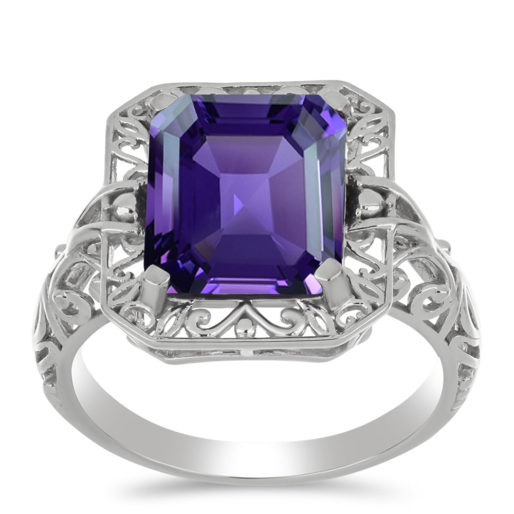 Silberring mit marokkanischem Amethyst