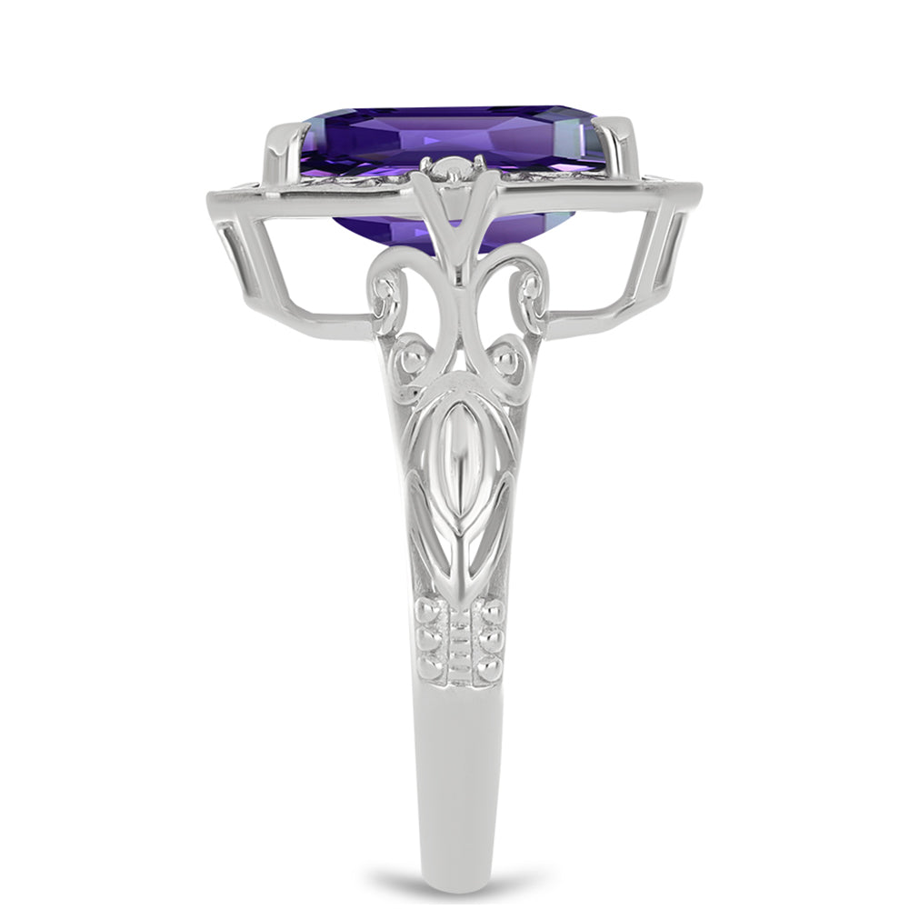 Silberring mit marokkanischem Amethyst