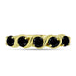 Goldplattierter Silberring mit schwarzem Spinell