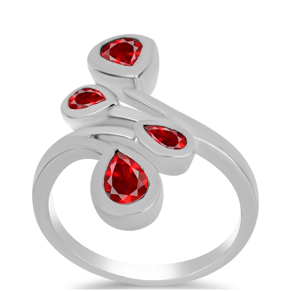 Silberring mit rotem Achat 3 