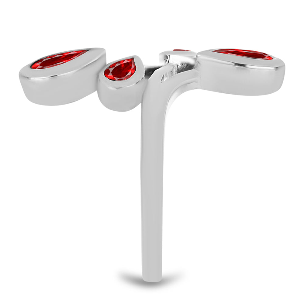 Silberring mit rotem Achat 4 