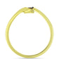 Goldplattierter Silberring mit blauem Diamant