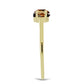 Goldplattierter Silberring mit Cognac-Quarz