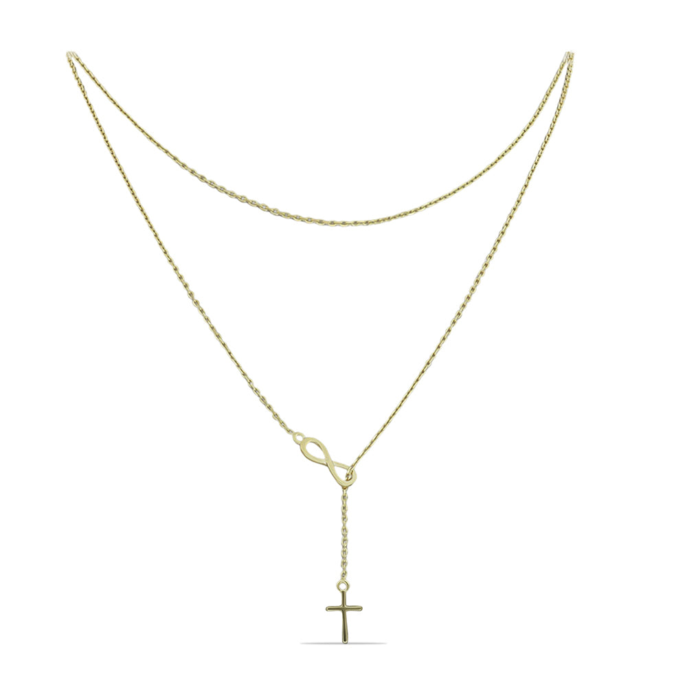 Goldplattierte Silberhalskette 1 