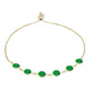 Goldplattiertes Silberarmband mit brasilianischem Smaragd