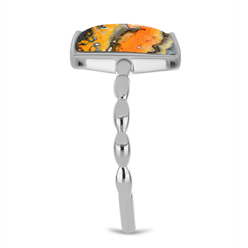 Silberring mit Hummeljaspis 4 