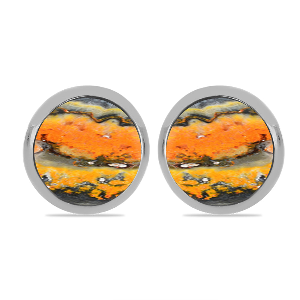 Silberohrringe mit Hummeljaspis