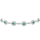 Silberarmband mit natürlichem Alexandrit und weißem Topas