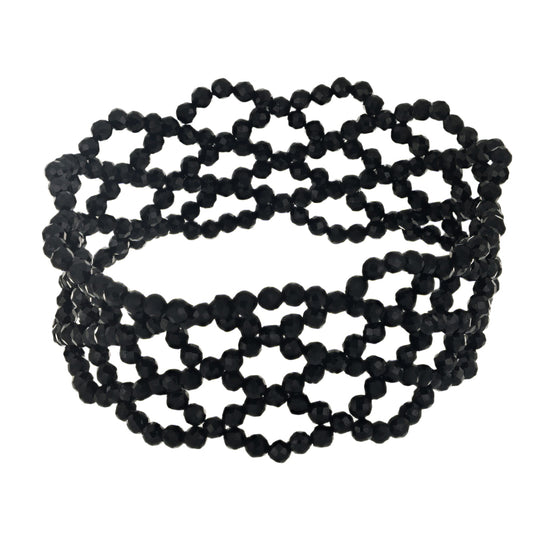 Nugget Armband mit schwarzem Spinell