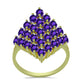 Goldplattierter Silberring mit marokkanischem Amethyst