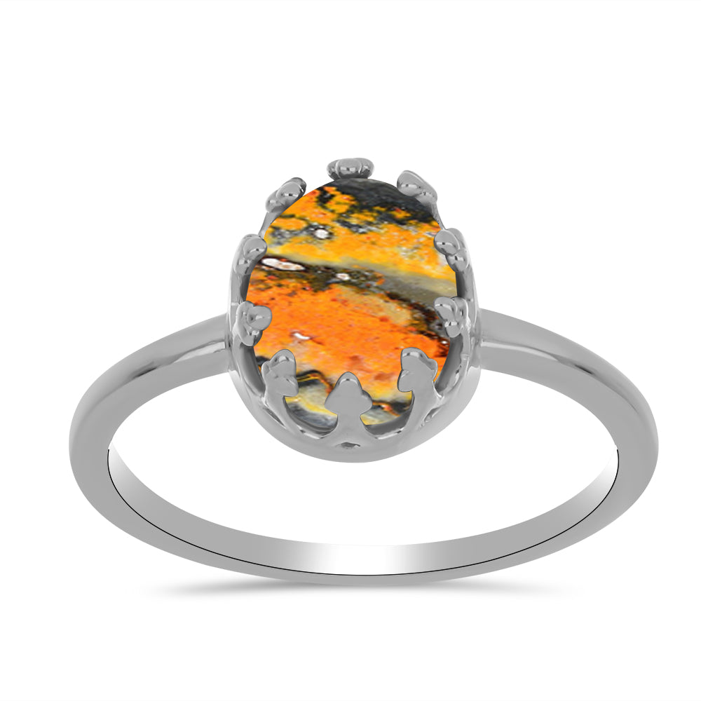 Silberring mit Hummeljaspis 3 