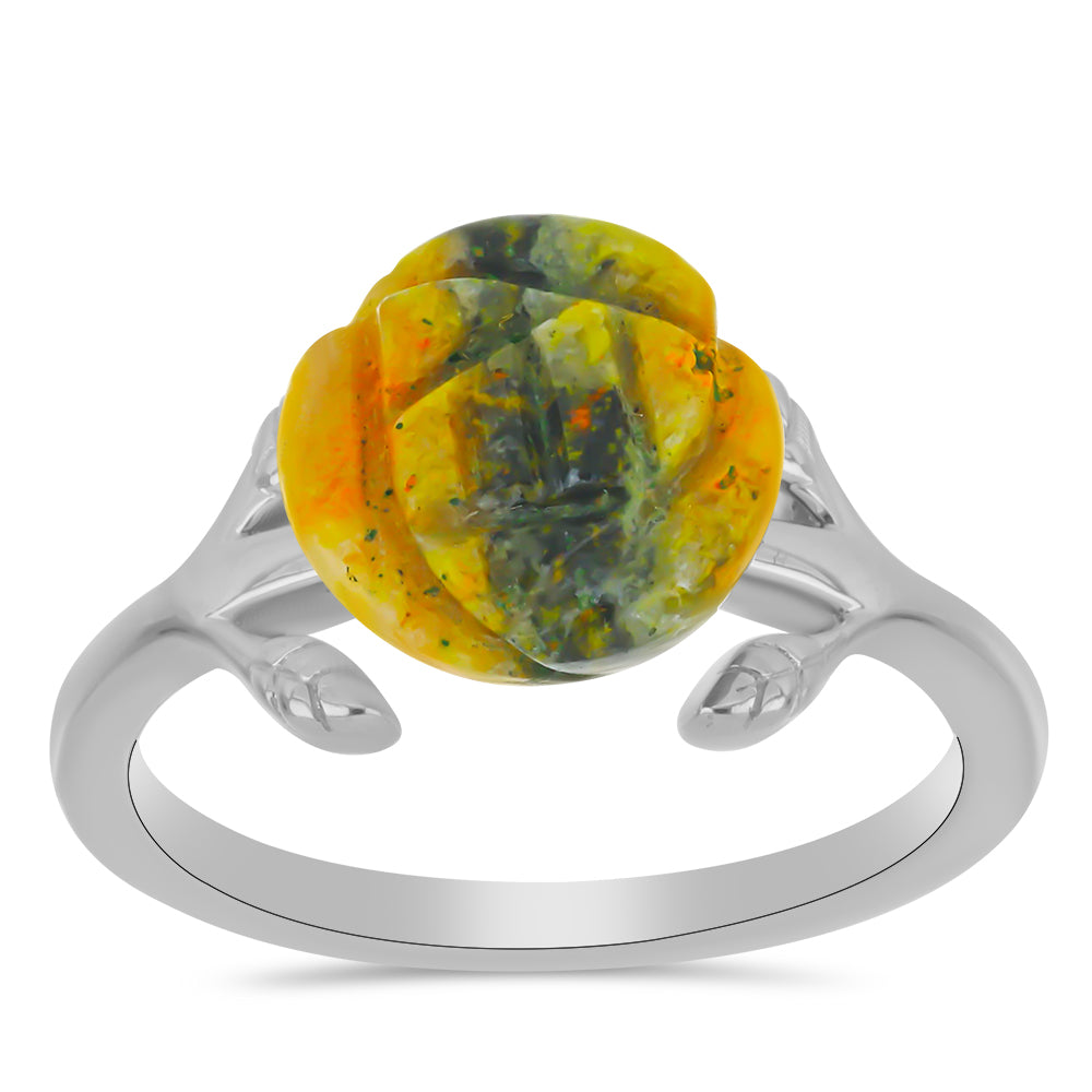 Silberring mit Hummeljaspis 3 