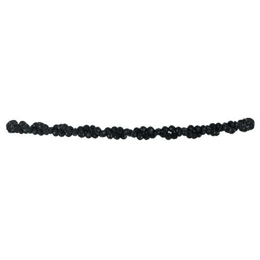 Goldplattiertes Silberarmband mit schwarzem Spinell