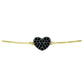 Goldplattiertes Silberarmband mit Obsidian