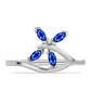 Silberring mit australischem blauem Saphir