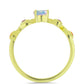Goldplattierter Silberring mit Welo-Opal und Chakra Turmalin