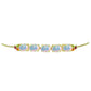 Goldplattiertes Silberarmband mit Welo-Opal und Chakra Turmalin