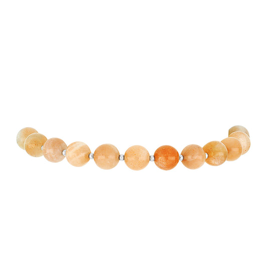 Silberarmband mit Sonnenstein aus Oregon