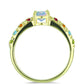 Goldplattierter Silberring mit Welo-Opal und Chakra Turmalin