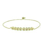 Goldplattiertes Silberarmband mit rotem Diamant