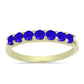 Goldplattierter Silberring mit blauem Achat