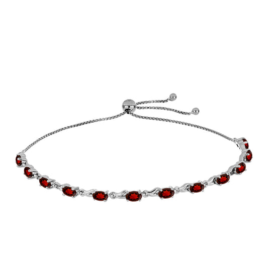 Silberarmband mit Barton Granat