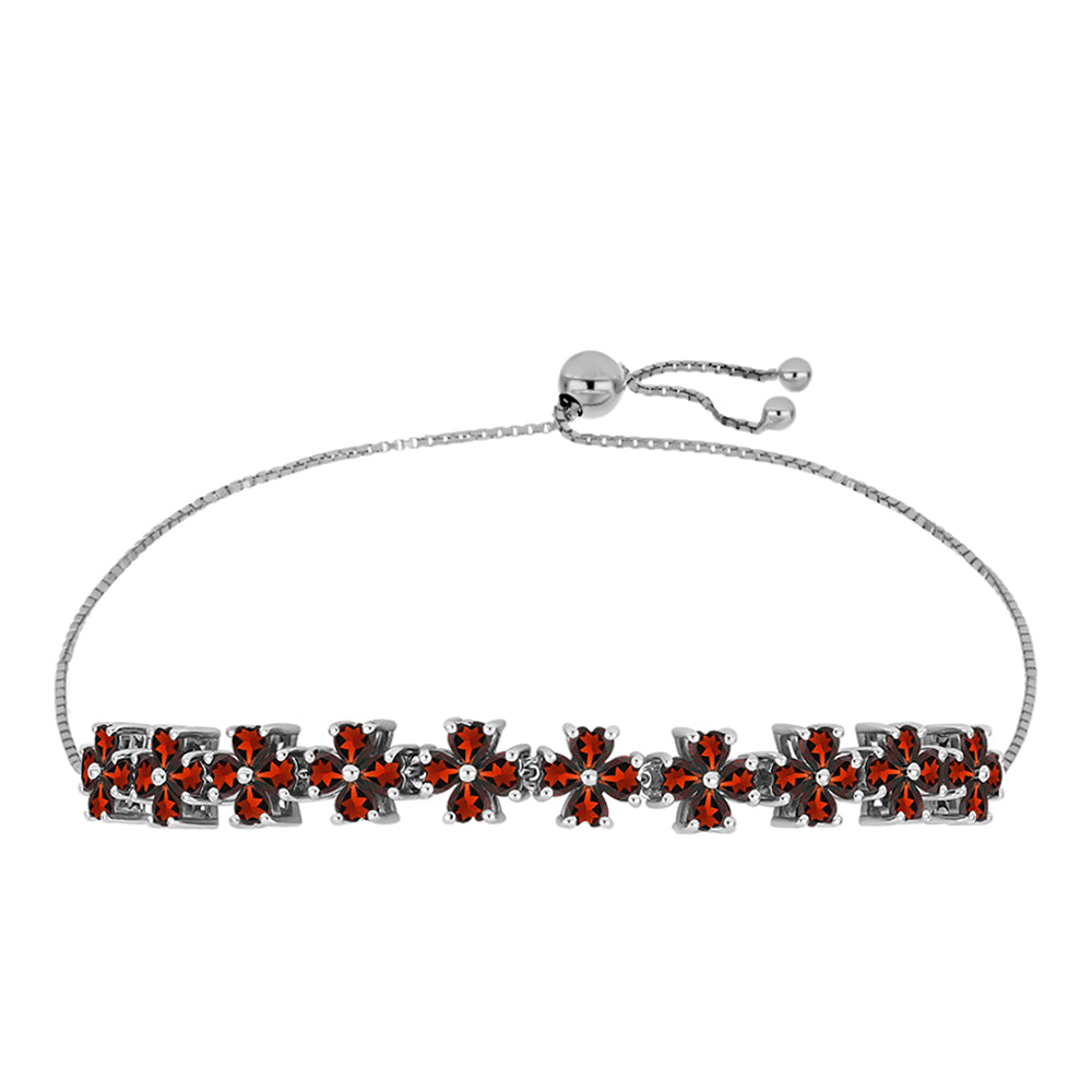 Silberarmband mit Barton Granat 1 