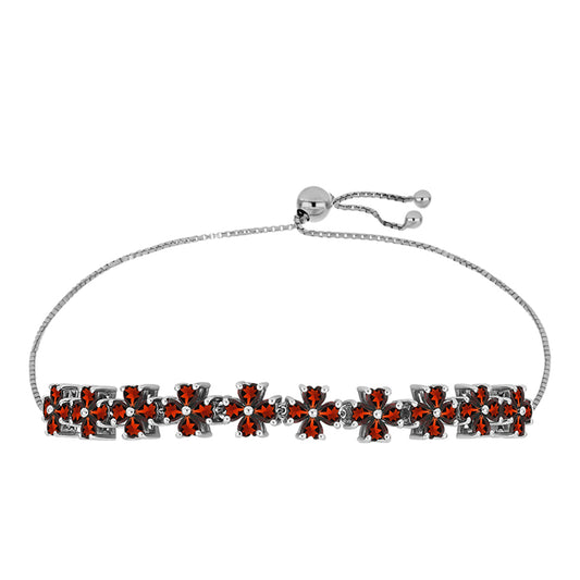 Silberarmband mit Barton Granat