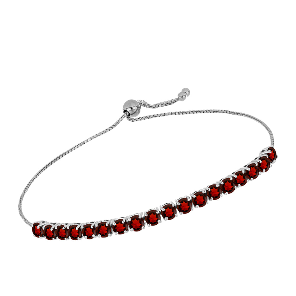 Silberarmband mit Barton Granat 2 