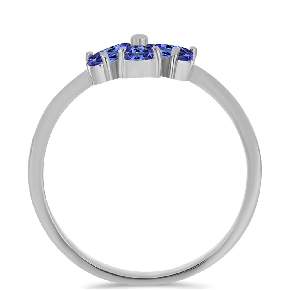 Silberring mit Tansanit 2 