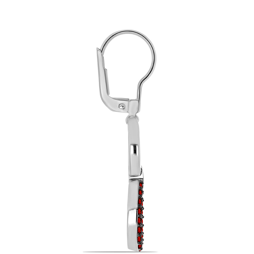 Silberohrringe mit Barton Granat 2 