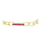 Goldplattiertes Silberarmband mit Rubin aus Madagaskar