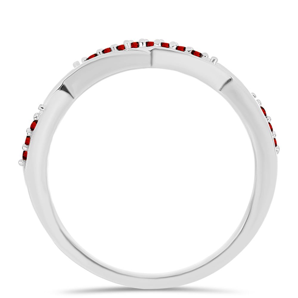 Silberring mit Barton Granat 3 