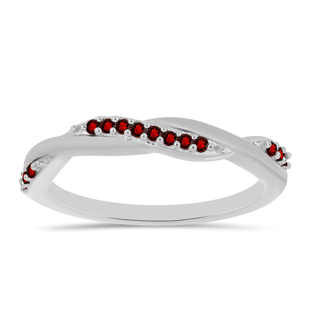 Silberring mit Barton Granat 1 
