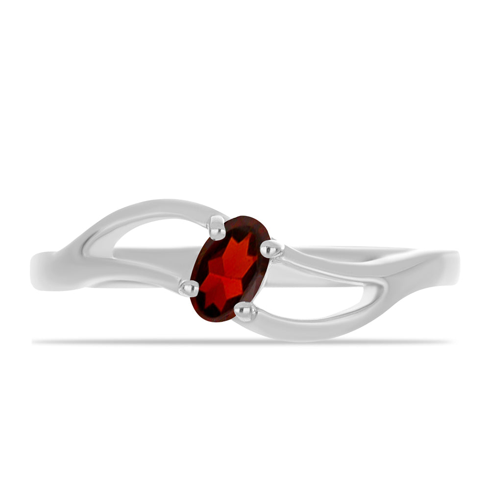 Silberring mit Barton Granat 1 