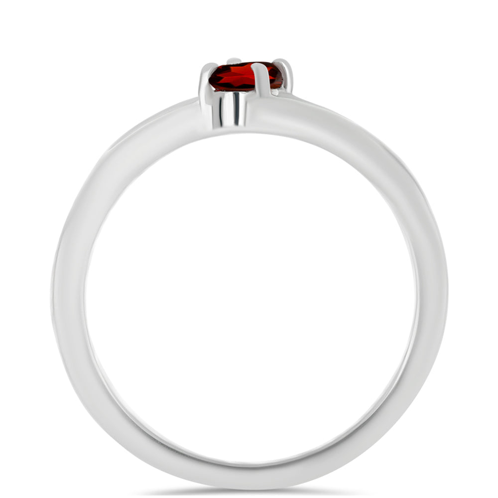 Silberring mit Barton Granat 2 