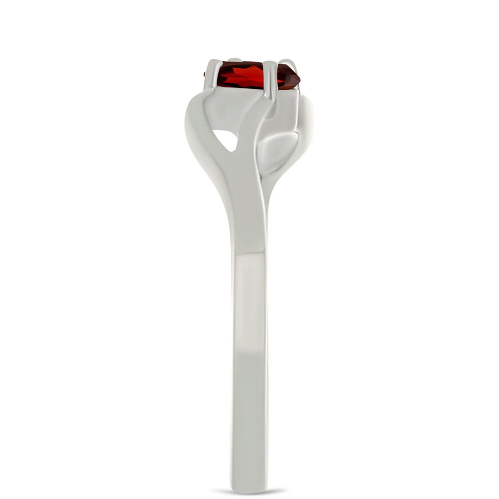 Silberring mit Barton Granat 4 