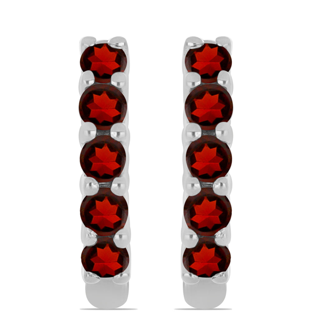 Silberohrringe mit Barton Granat 1 