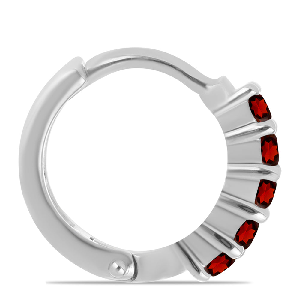 Silberohrringe mit Barton Granat 2 