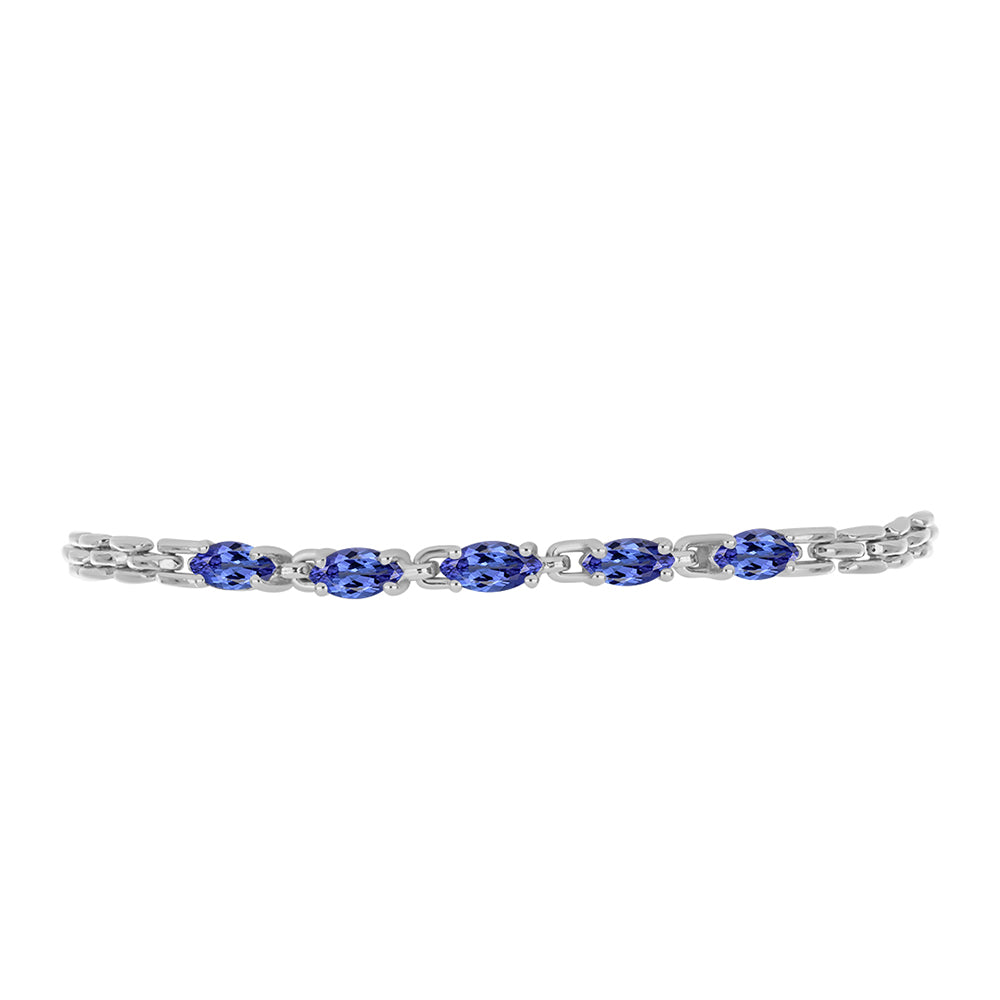 Silberarmband mit Tansanit