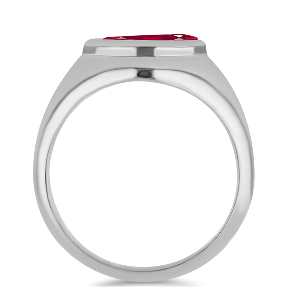 Silberring mit Rubin aus Madagaskar 2 