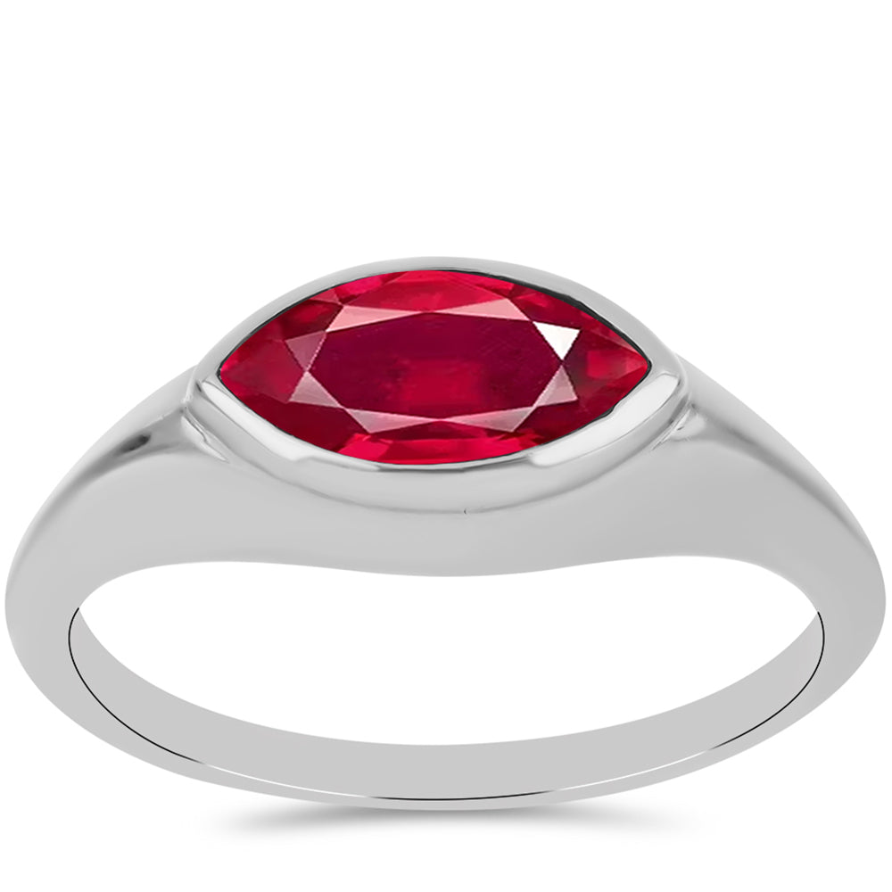 Silberring mit Rubin aus Madagaskar 3 