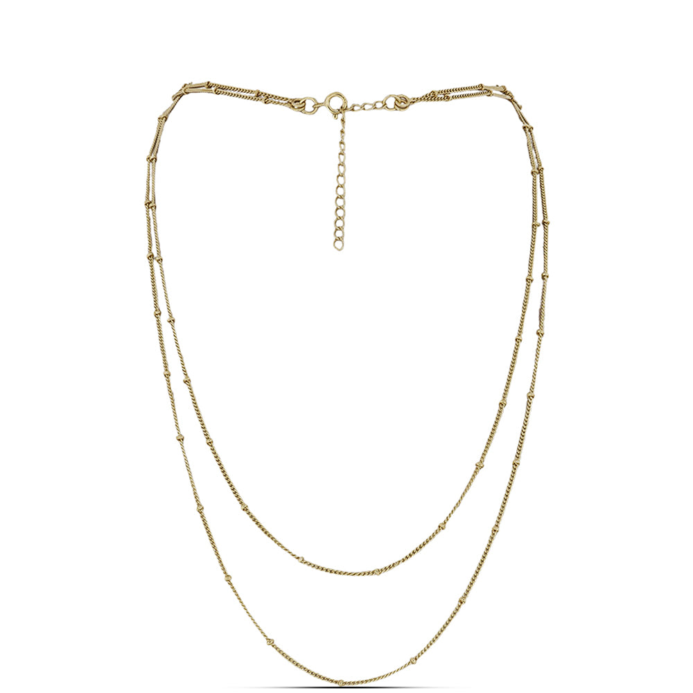 Goldplattierte Silberhalskette 1 
