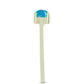 Goldplattierter Silberring mit äthiopischem Paraiba-Blauopal