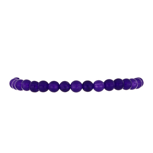 Silberarmband mit lila Jade