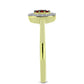 Goldplattierter Silberring mit rotem Diamant