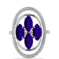 Silberring mit lila Jade
