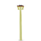 Goldplattierter Silberring mit rotem Diamant und weißem Diamant