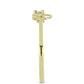 schmuckgarnitur aus Goldplattierte Silber mit rotem Diamant